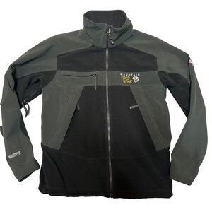 Mountain Hardwear Gore Windstopper Fleece Jacket Mens Black Full Zip